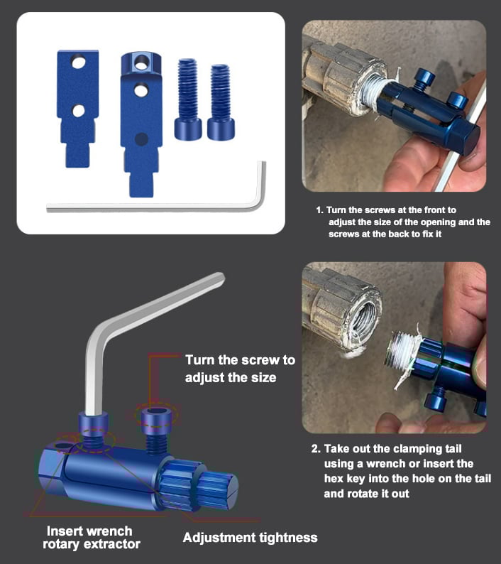 Faucet Installation and Disassembly Tool - Screw Extractor Set