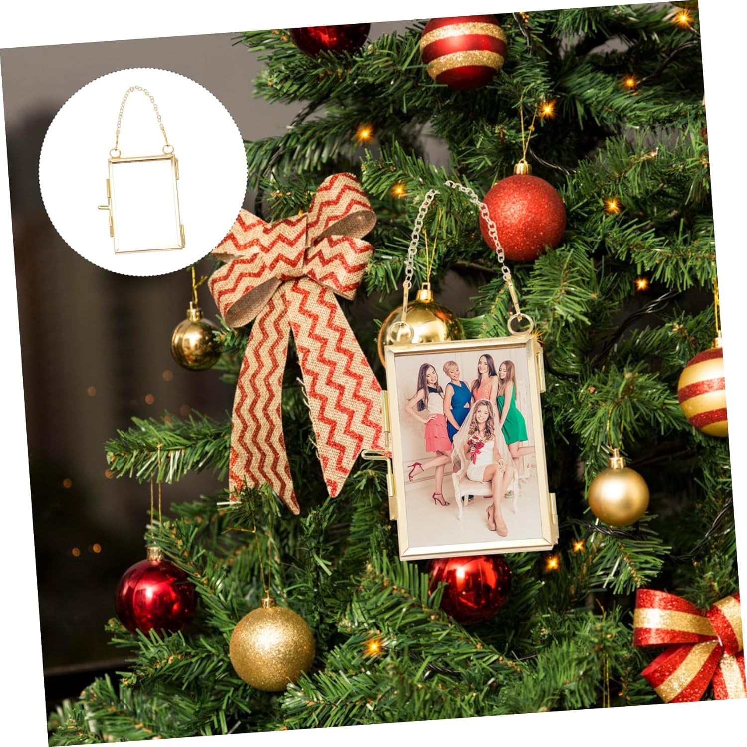 Set of 4 Glass Photo Wall Hanging Art Frames