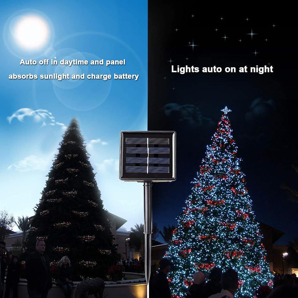 Solar Christmas Lights, 105 ft 300 LED