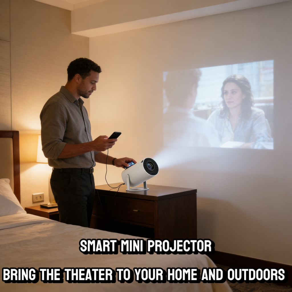 Smart Mini Projector – Bring the Theater to Your Home and Outdoors 🎬