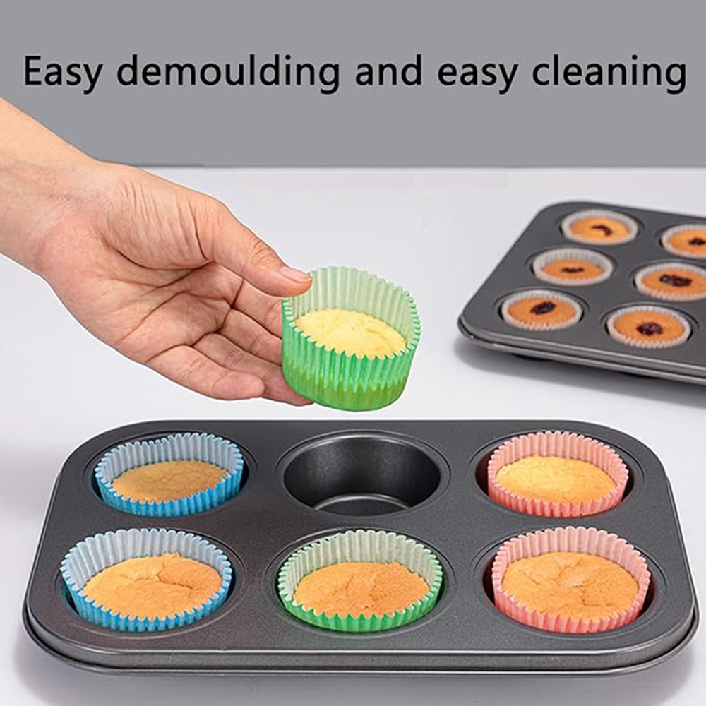 Non-Stick Baking Pans, Easy to Clean and Perfect for Making Jumbo Muffins,Cupcakes or Mini Cakes