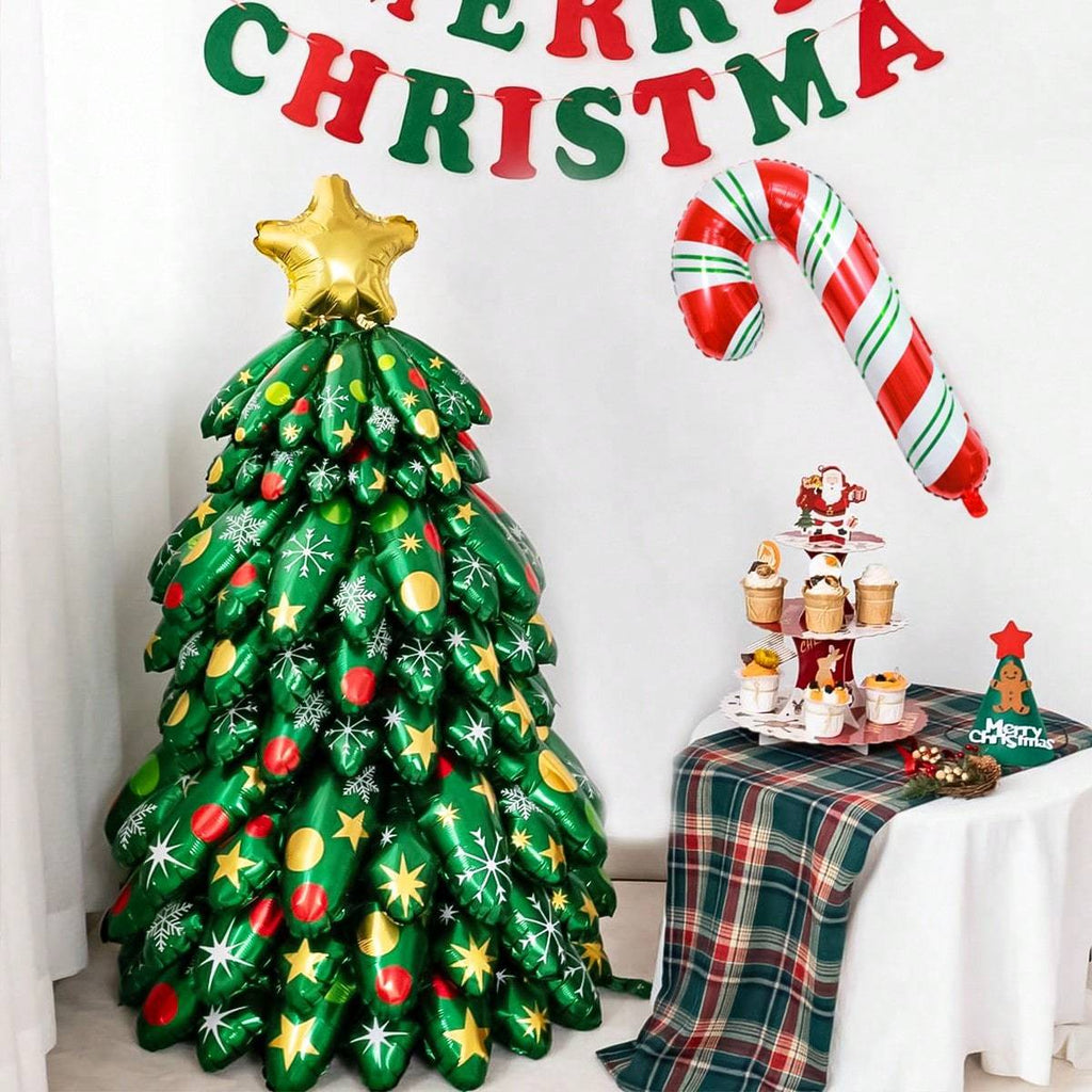 🎄4D Standing Large Christmas Tree Foil Balloon