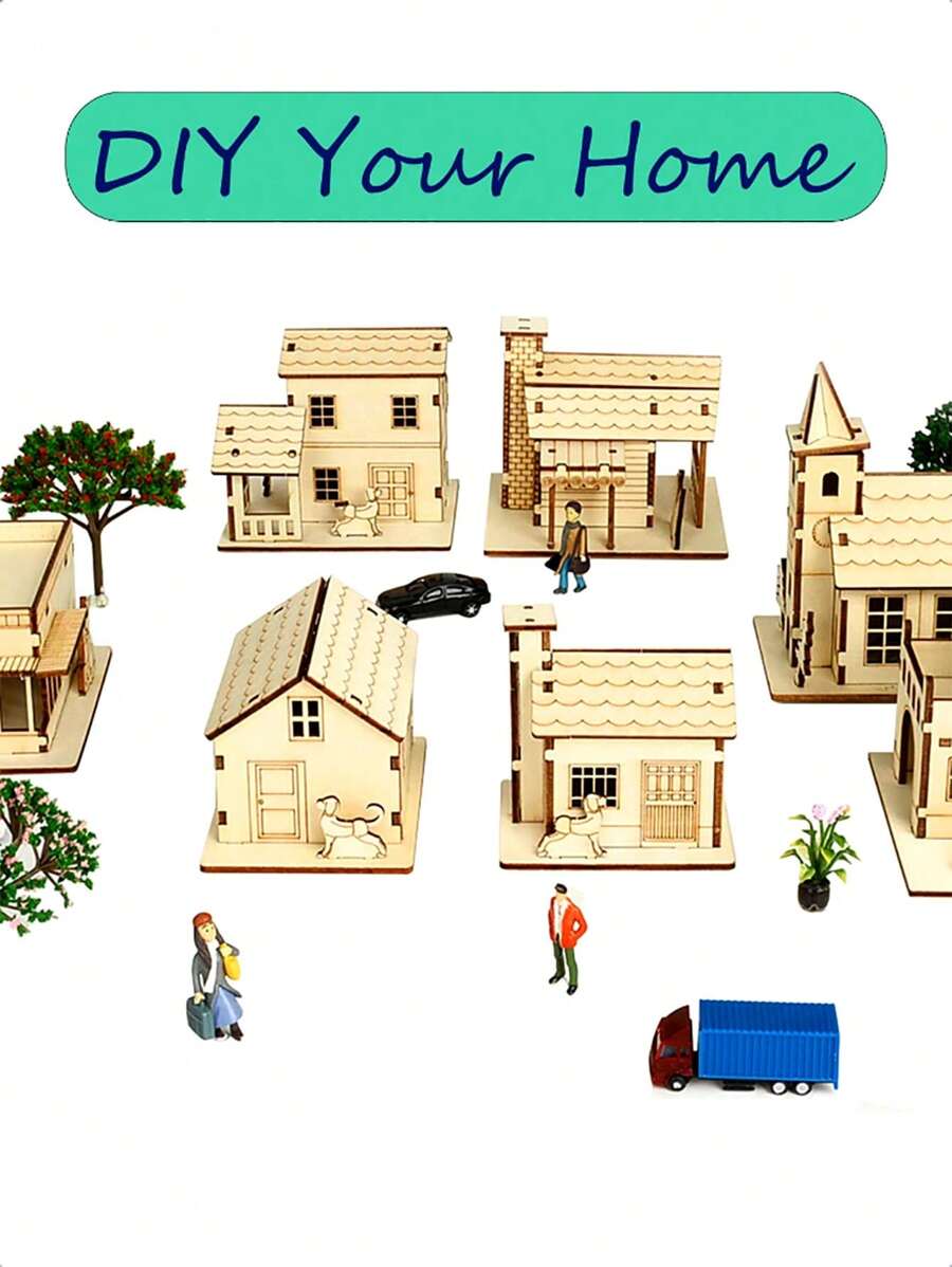 Buy 2 Free Shipping🎄 DIY Christmas Wooden House Kit 🎄