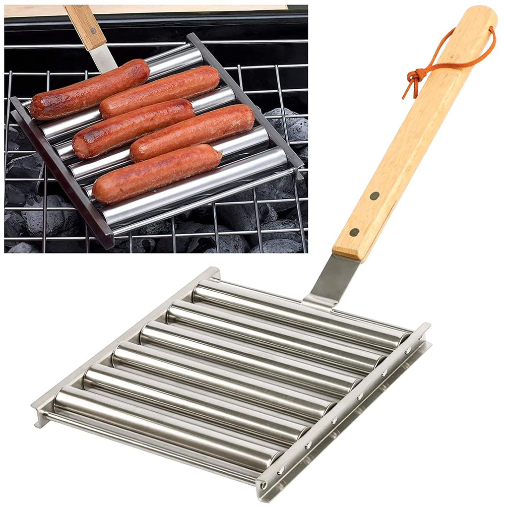 🔥Hot Sale 48% OFF🔥-Hotdog Roller Stainless Steel Sausage Roll Rack