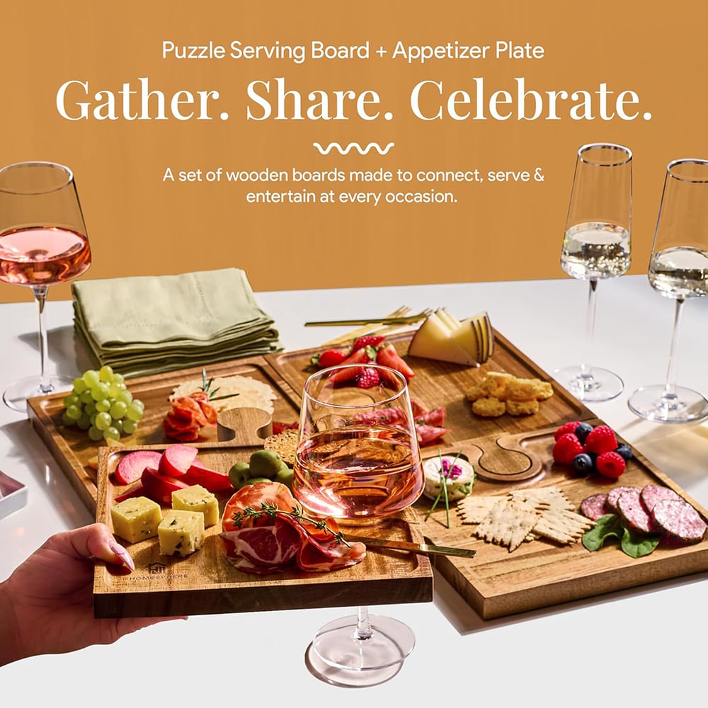 Elevate Every Gathering with a Creative Wooden Charcuterie Board Set