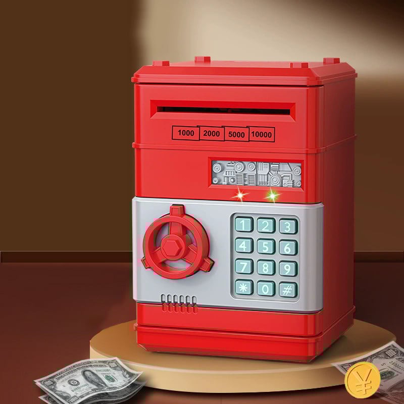 ATM Piggy Bank for Kids – Interactive Financial Learning Toy with Password & Bill Rolling Feature