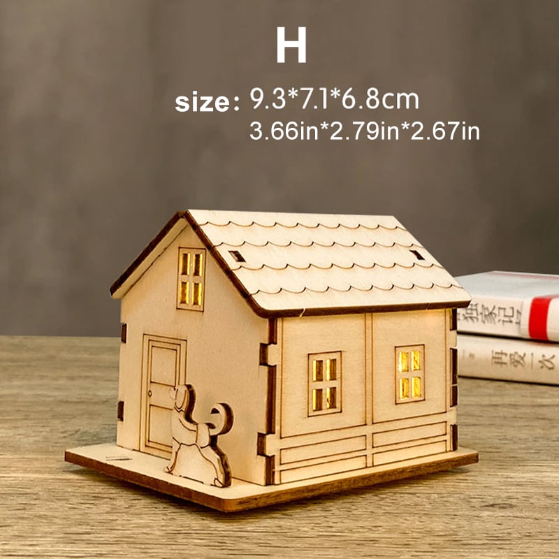 Buy 2 Free Shipping🎄 DIY Christmas Wooden House Kit 🎄