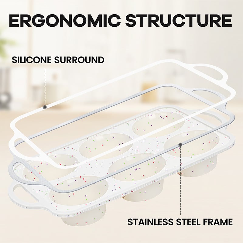 Silicone Deep Cake Mold for Egg-Based Pastries🧁