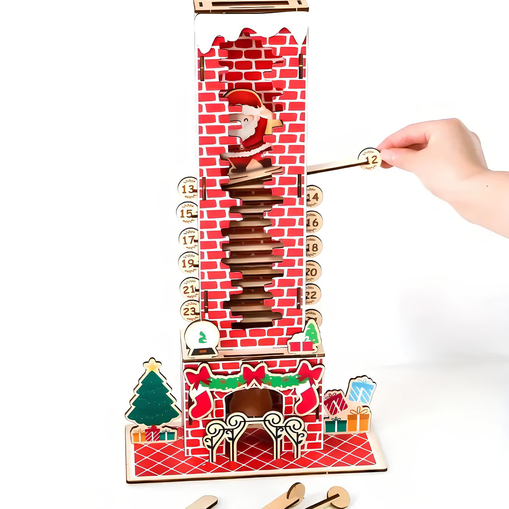 🎄Vintage-Style Wooden 3D Advent Calendar