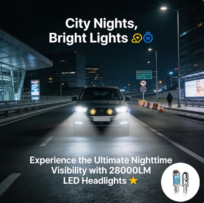 💡🚗Illuminate Your Drive with the U2 LED Lens Headlight