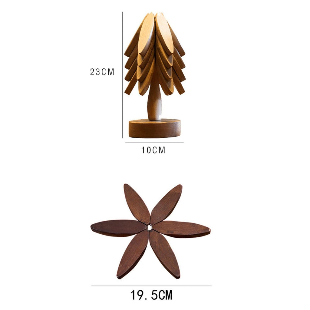 Nature's Embrace: Handcrafted Black Walnut Trivet Set – Elegant Heat Protection for Your Kitchen