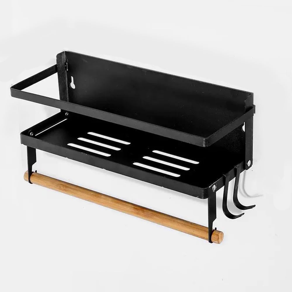 🧂 Double-Layer Wall-Mounted Magnetic Spice Rack