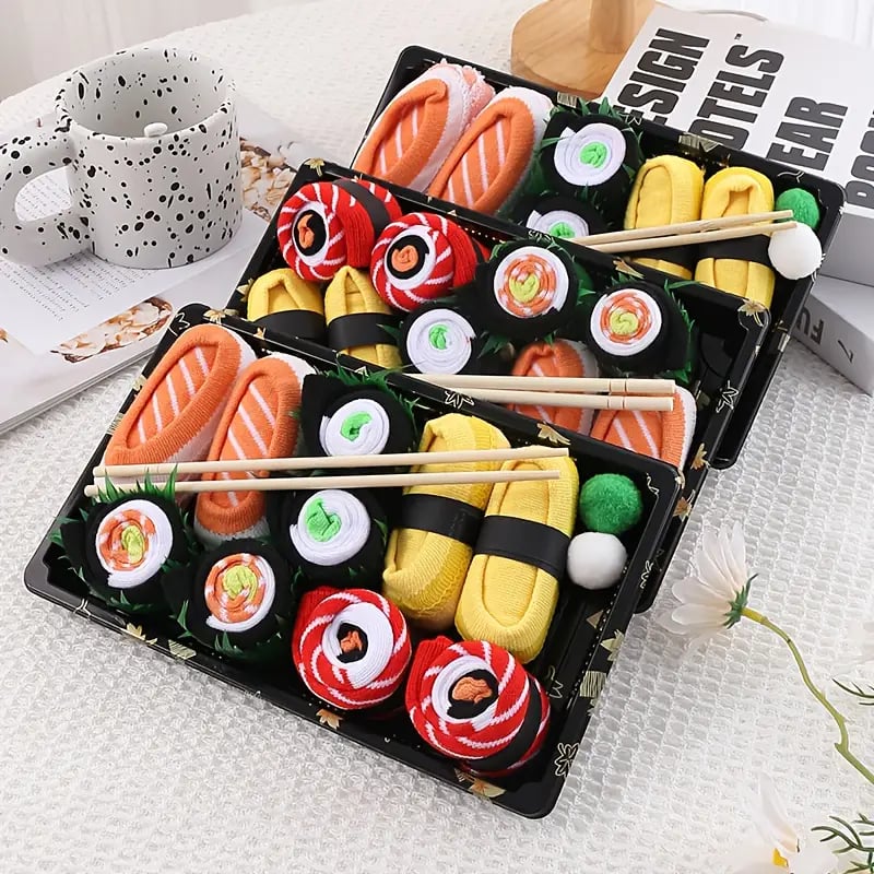 Sushi Box Funny Socks – The Perfect Gift & Fun Addition to Your Wardrobe!