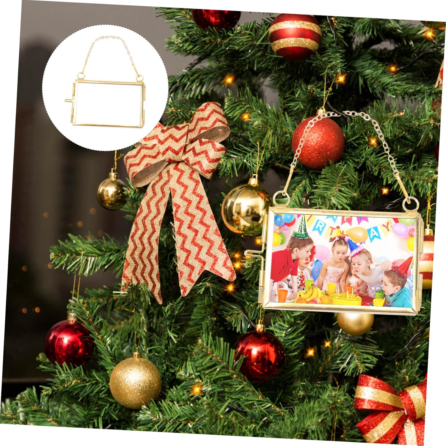 Set of 4 Glass Photo Wall Hanging Art Frames