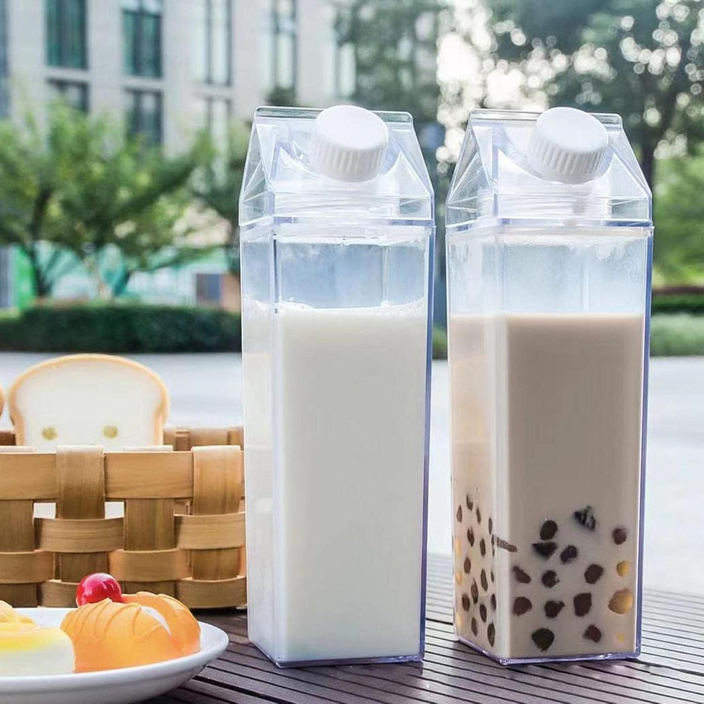 Clear Milk Carton Reusable Juice🥛