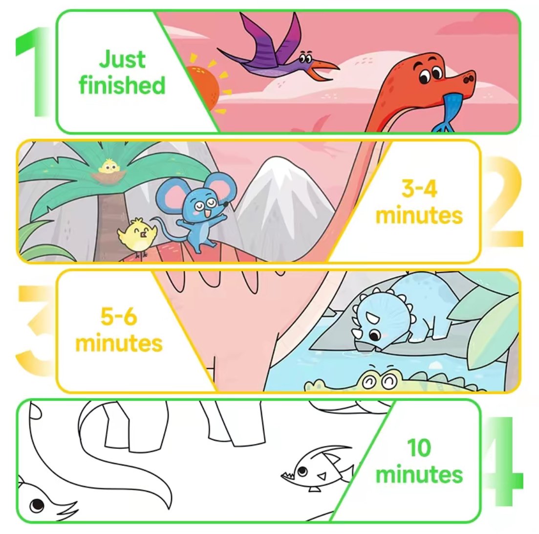 🎨 Toddler Watercolor Coloring & Doodle Book - A Fun, Mess-Free Creative Activity