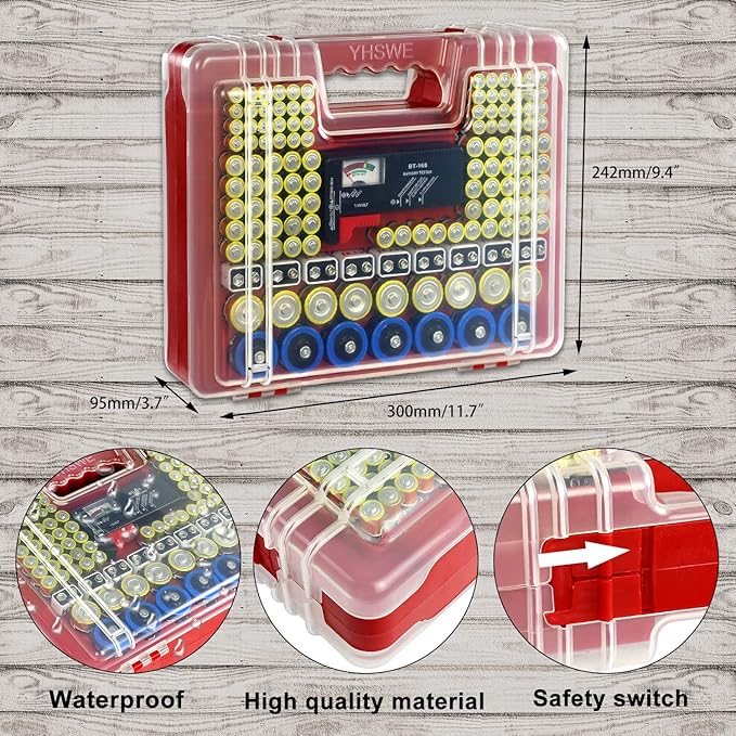 Capacity Storage Case with Tester (Red)