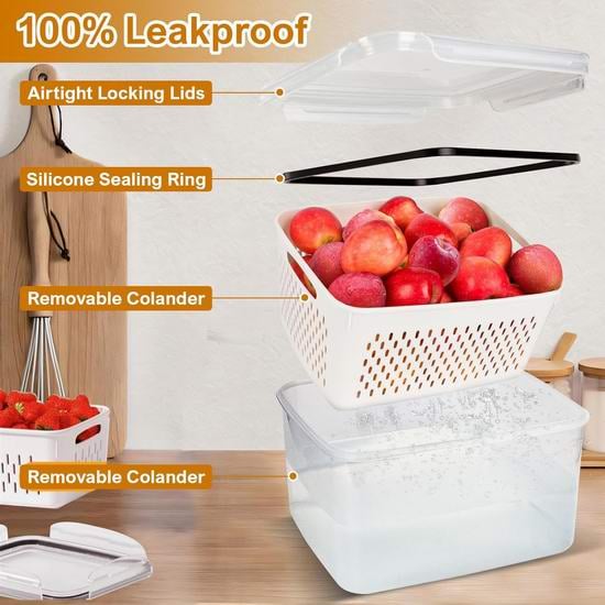 Food Storage Containers for Refrigerator Organization(3-7 PCS)