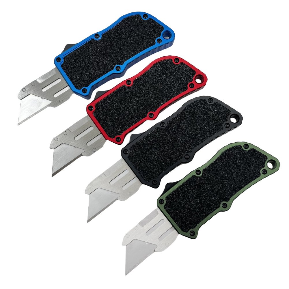 Heavy-Duty Retractable Utility Knife with Aviation-Grade Handle (Includes Replaceable Blades)