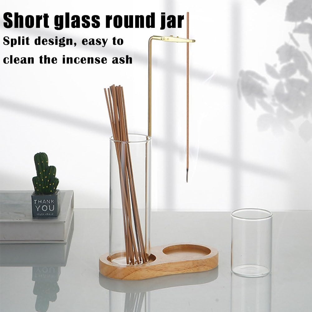 Wooden Base Incense Burner and Aromatic incense sticks🕯️