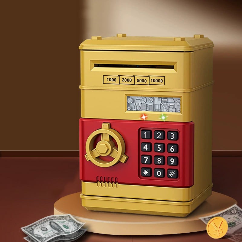 ATM Piggy Bank for Kids – Interactive Financial Learning Toy with Password & Bill Rolling Feature