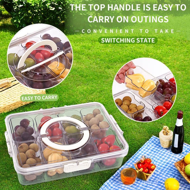 Ultimate Snackle Box with Lid – Portable & Convenient Food Storage