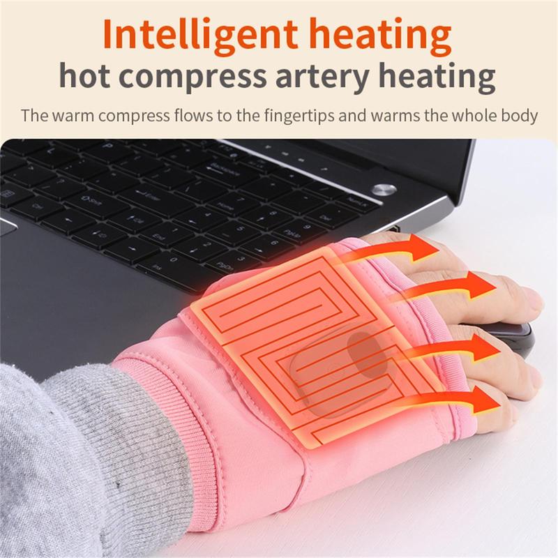 Smart Thermostatic Heated Fingerless Gloves
