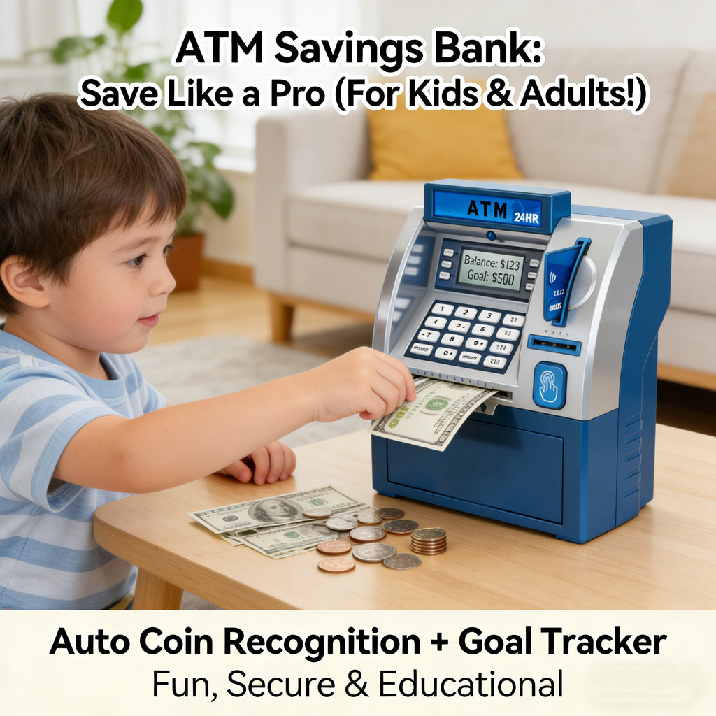 💰ATM Savings Bank for Real Money: The Ultimate Money Management Machine for Adults & Kids