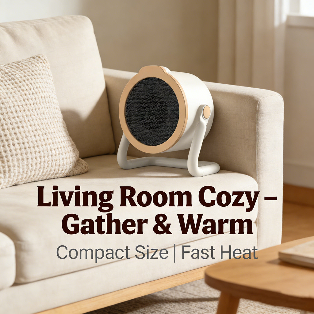 Portable Fan Heater, Fast Heating for Personal Use with Overheat Protection, Quiet Mini Heater for Office (Under Desk), Bedroom, and Indoor Use 🔥❄️