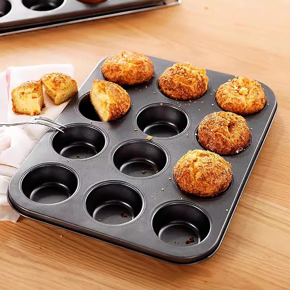 Non-Stick Baking Pans, Easy to Clean and Perfect for Making Jumbo Muffins,Cupcakes or Mini Cakes