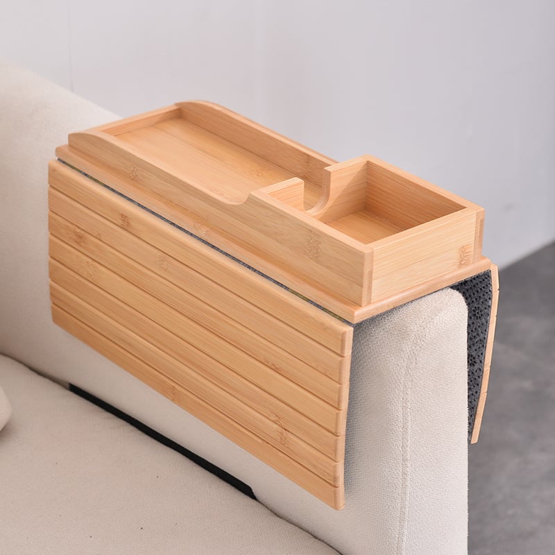 🔥2025 New Arrival - Bamboo Couch Cup Holder