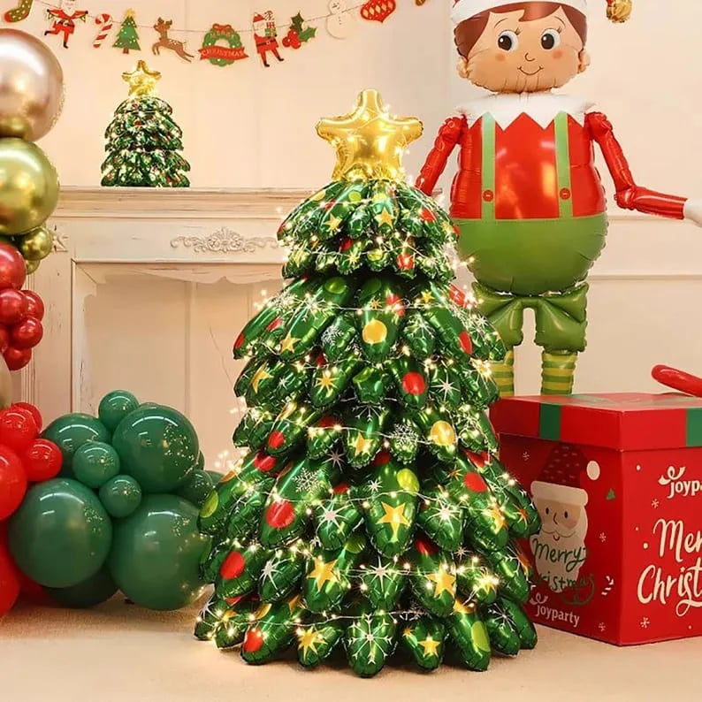 🎄4D Standing Large Christmas Tree Foil Balloon