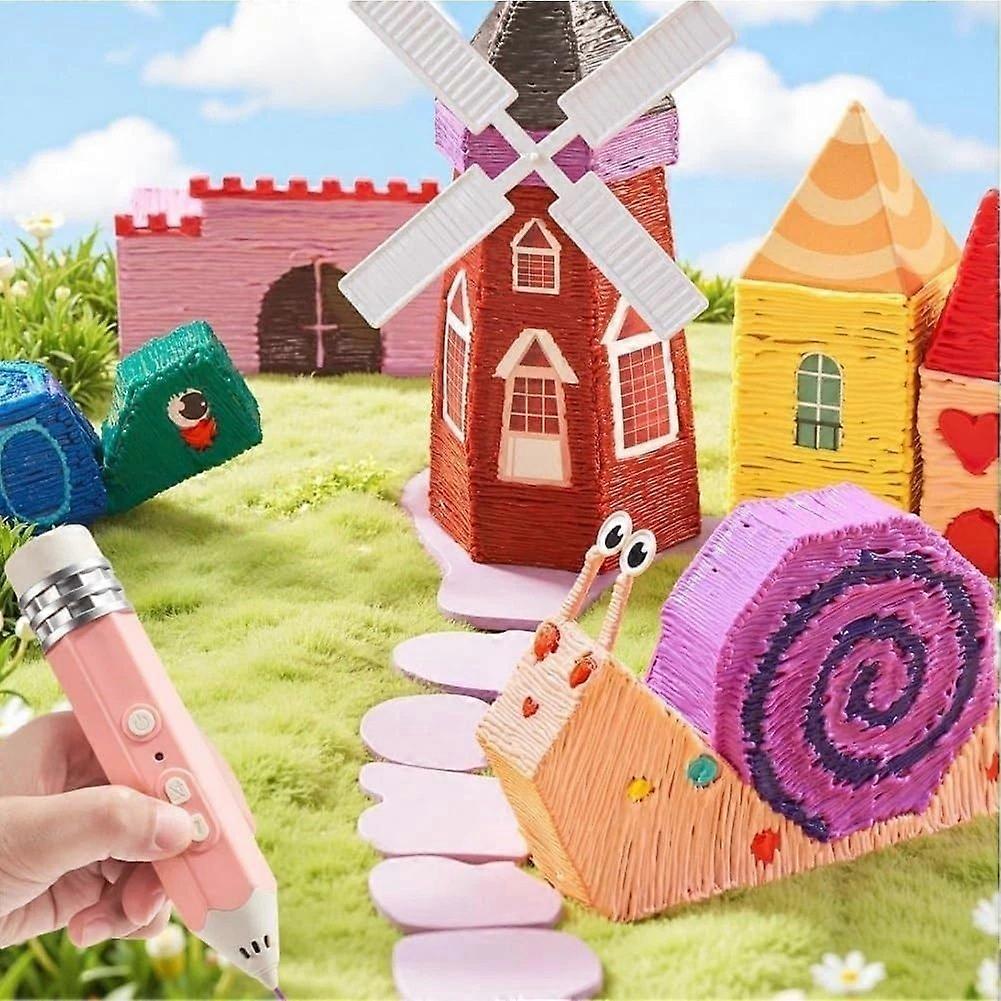 Pencil-Shaped 3D Printing Pen – The Ultimate Creative Gift for Kids This Christmas!