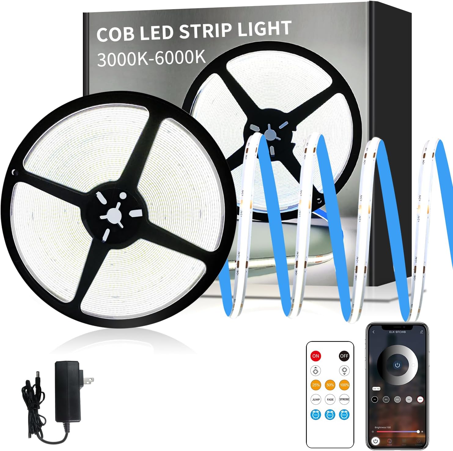 LED Strip Lights Dimmable - with Remote & App Control LED Strip Lights