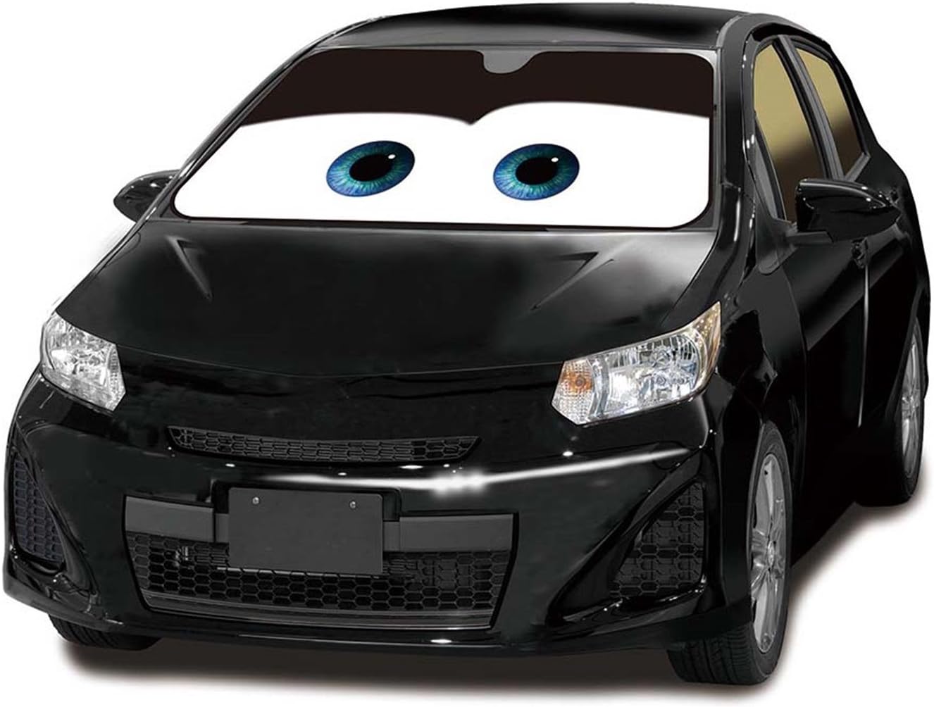 Cartoon Eyes Car Sun Shade for Windshield, Sun Shade Accessories Foldable