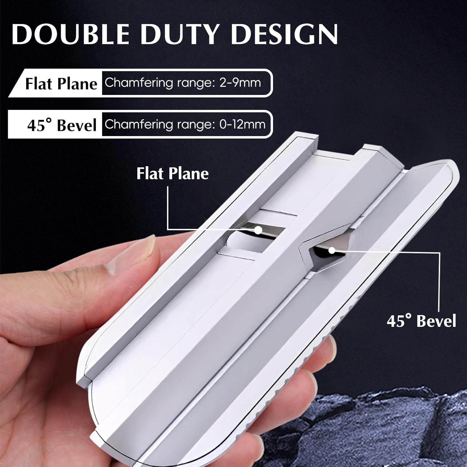 V-shaped chamfering manual wood planer