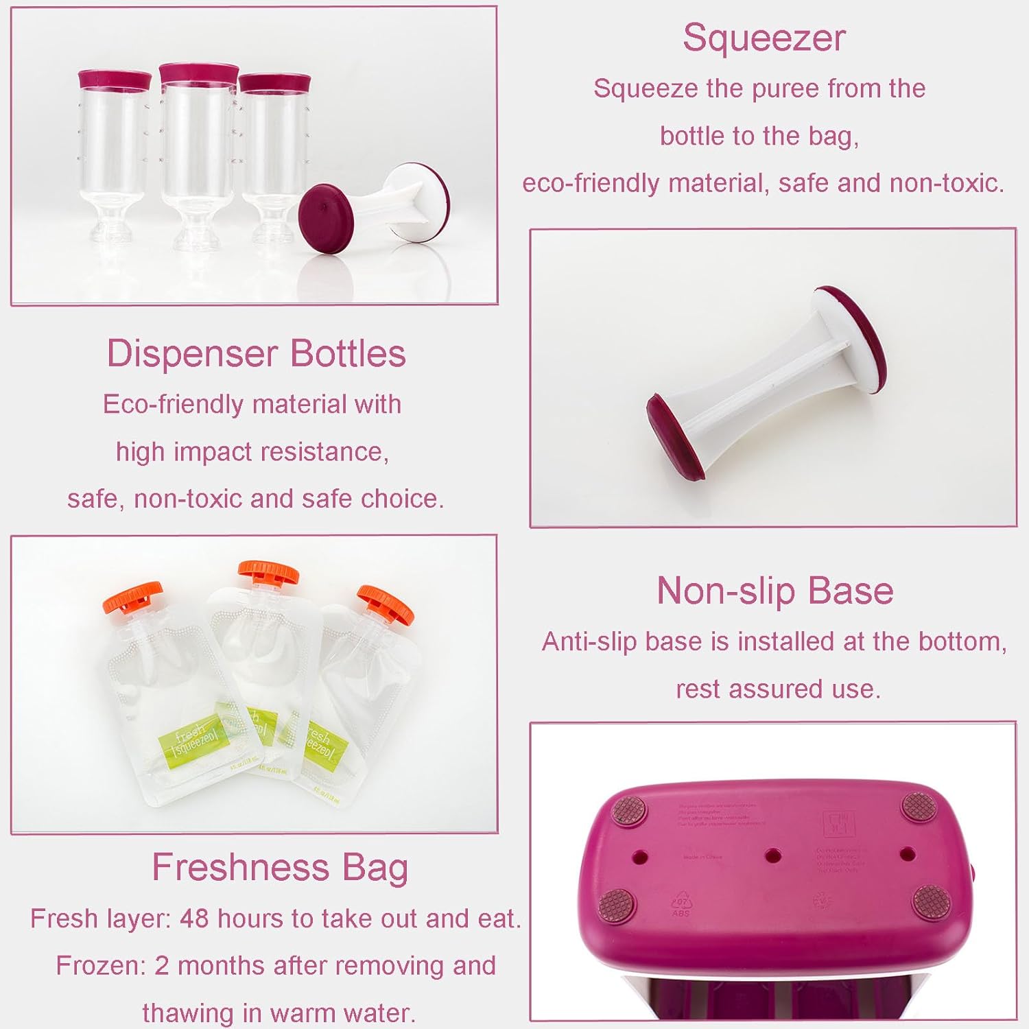 Baby Food Pouch Maker Squeeze Station