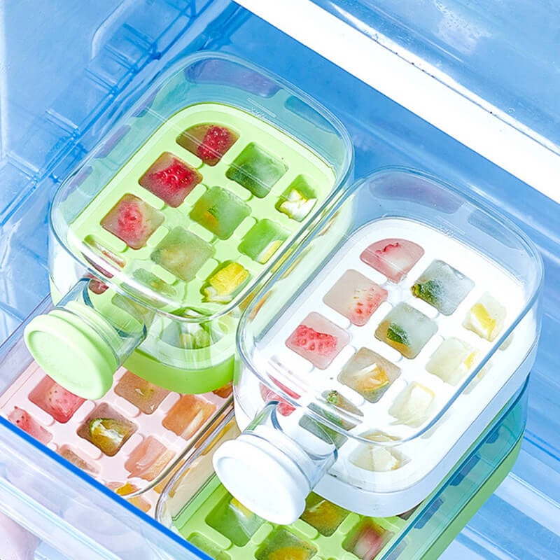 🧊 2-in-1 Ice Cube Bottle – Quick Ice Making & Refreshing Sips