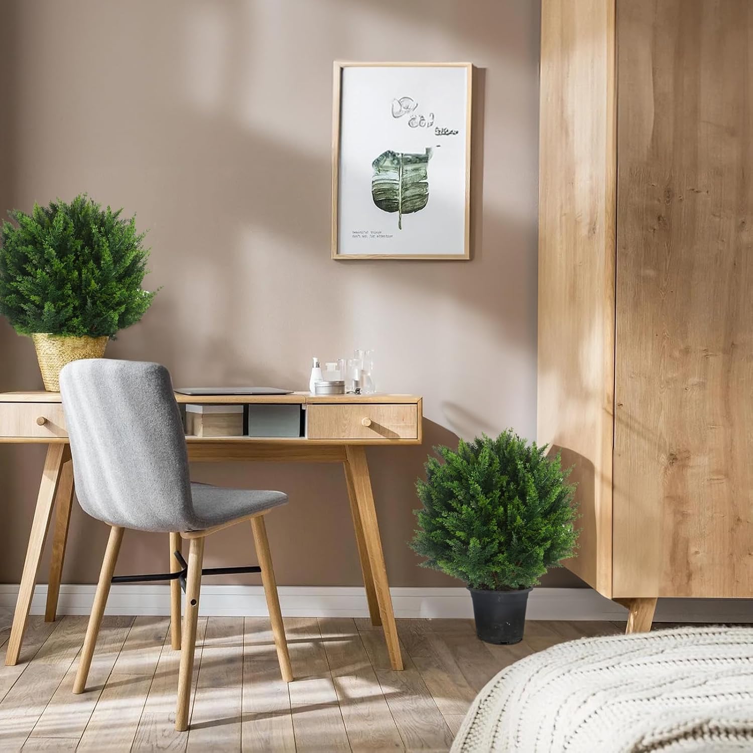 20" Artificial Cedar Topiary Ball Tree