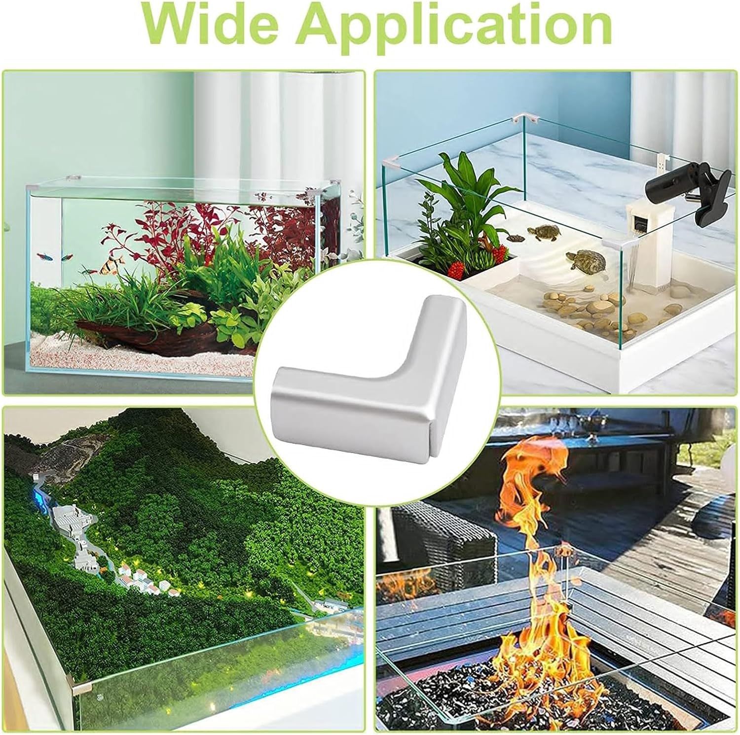 Glass Connector - Rimless Clip Holder