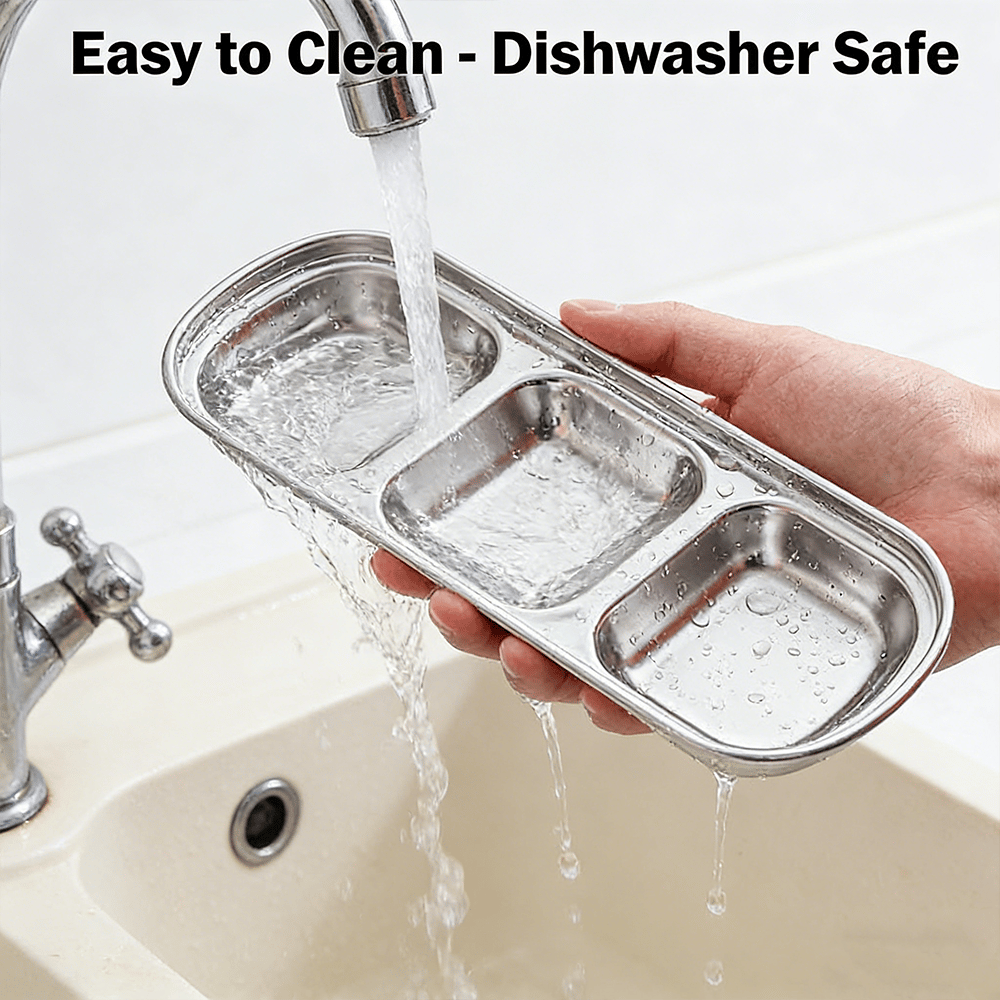 Stainless Steel 2-4Compartment Lunch Box with Lid