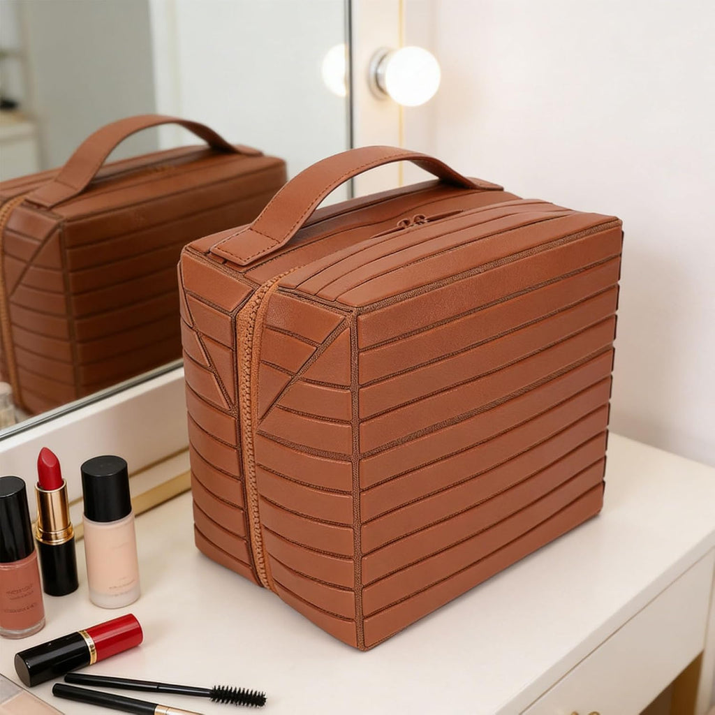 ✈️ Travel Makeup Bag – Large Capacity & Foldable