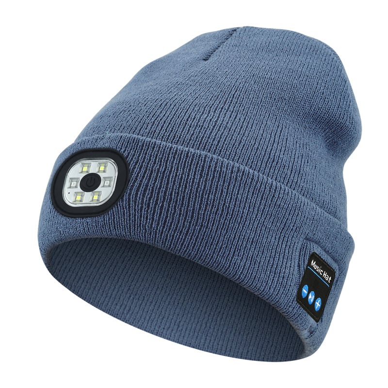 Unisex Bluetooth Beanie Hat with Light