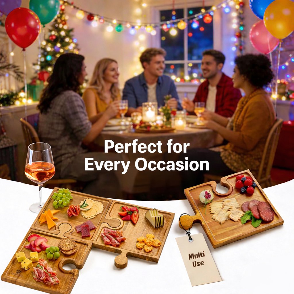 Elevate Every Gathering with a Creative Wooden Charcuterie Board Set