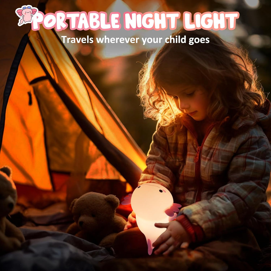 Cute Axolotl Night Light