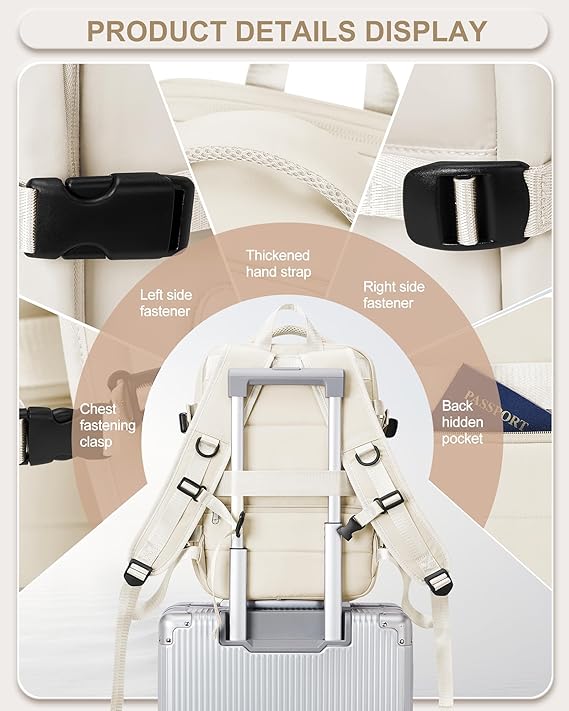 ✈️ Small Hand Luggage Backpack for Airplane Travel