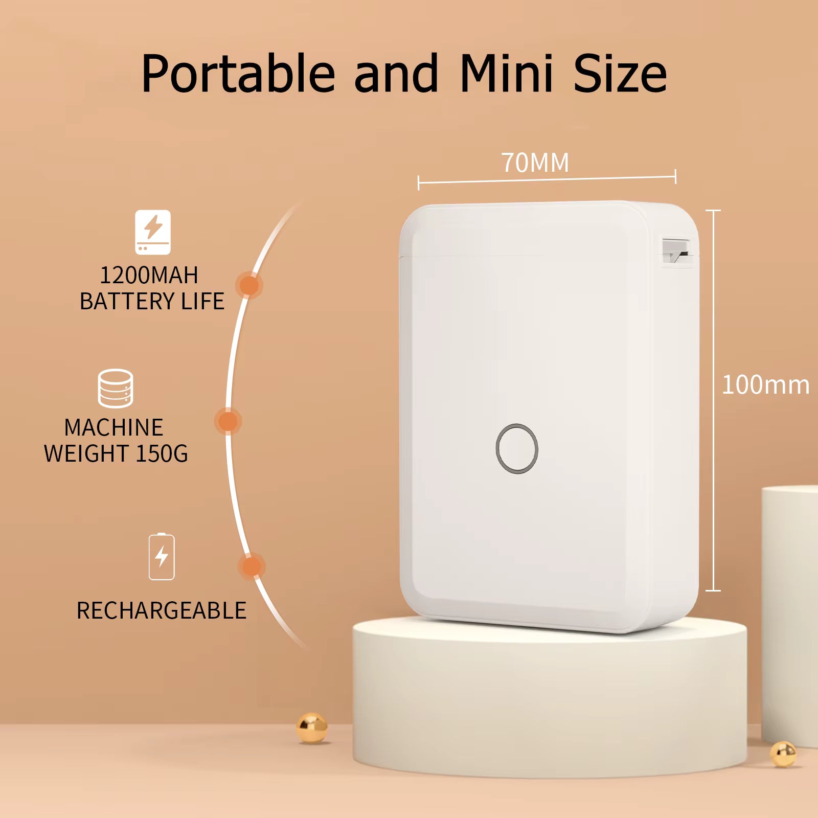 Portable Inkless Label Printe