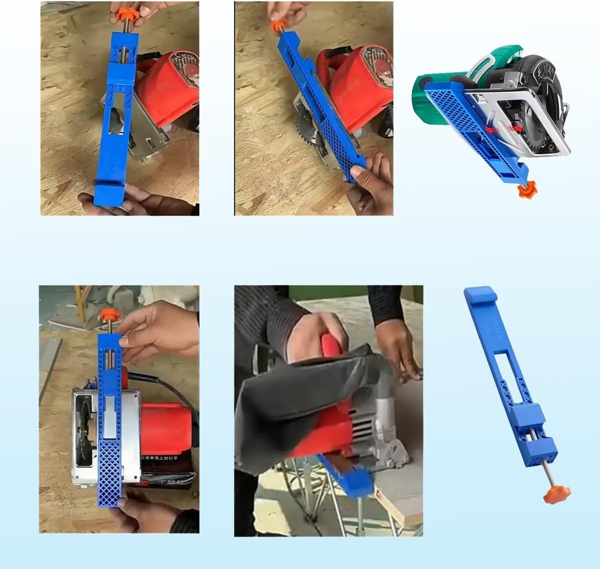 Adjustable base guide for cutting machines