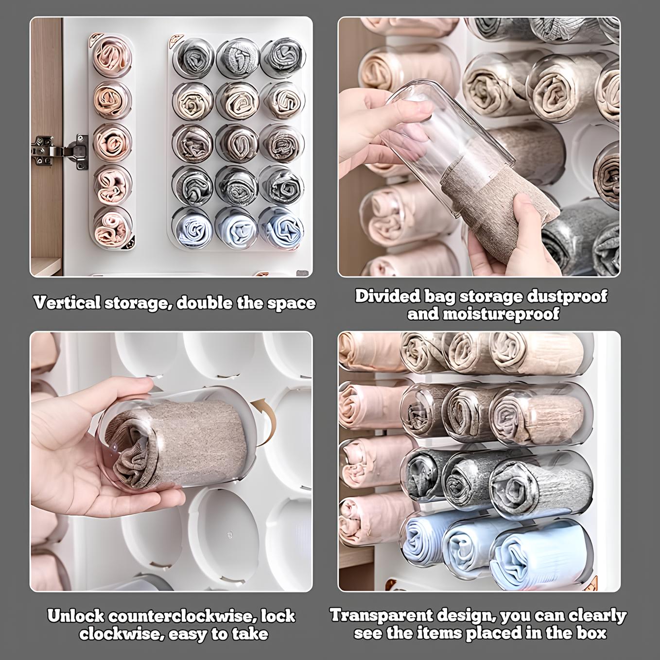 Underwear and socks storage