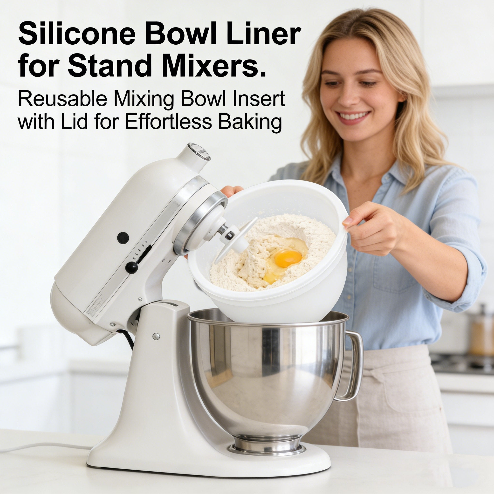 🥣 Silicone Bowl Liner for Stand Mixers